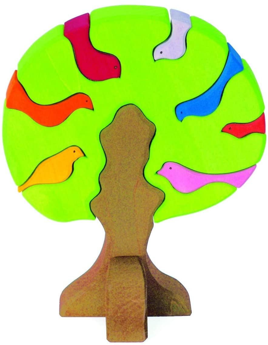 Glückskäfer 523097 Bird Tree 9 Pieces Colourful Light