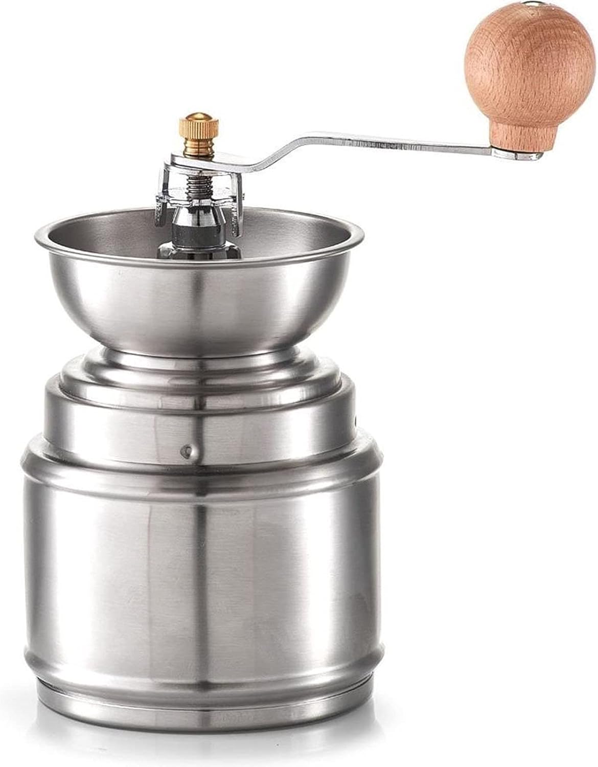 HAC24 Coffee Grinder Stainless Steel with Ceramic Grinder Hand Coffee Grinder Manual Grinding Machine Individual Grinding Level Adjustment