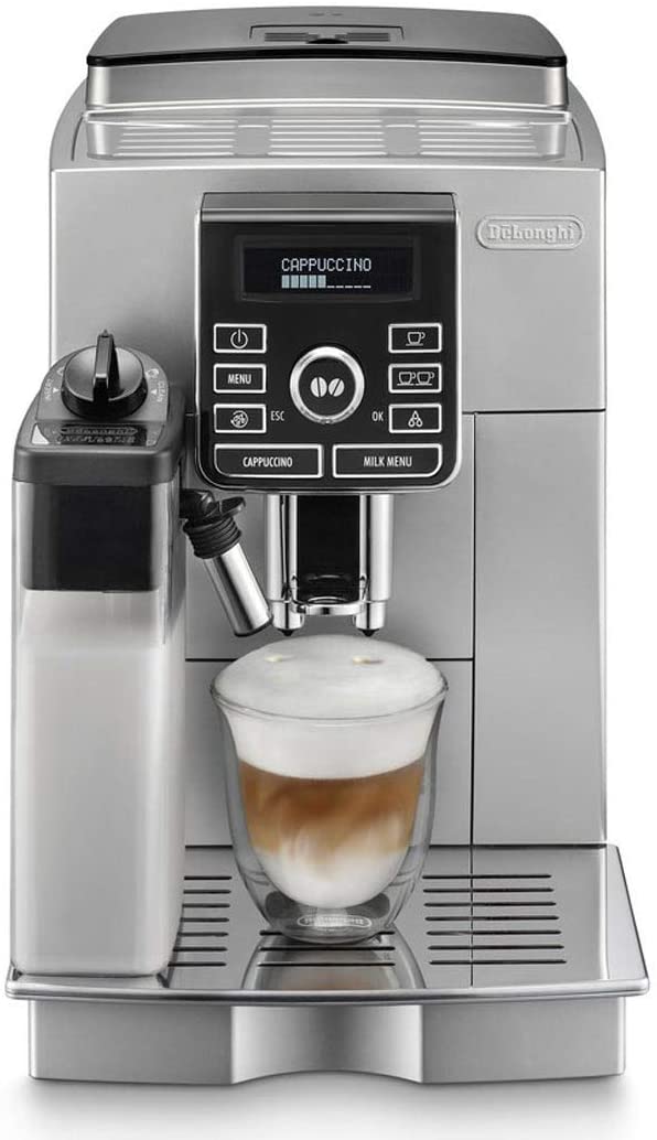 DeLonghi ECAM 25.462.S coffee maker - coffee makers (freestanding, Ground coffee, Fully-auto, Cappuccino, Coffee, Drip coffee maker)