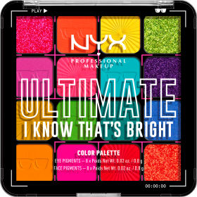 NYX PROFESSIONAL MAKEUP Cycle shadow palette ultimate04w i know that \ 's bright, 12.8 g