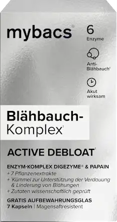 mybacs Bloating Complex Active Debloat Capsules, 7 capsules