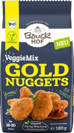 Bauckhof Finished mix, veggiemix gold nuggets, 180 g