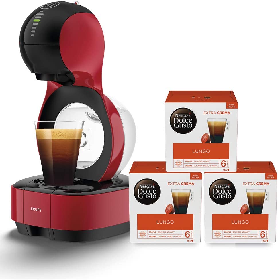 Krups Dolce Gusto Krups Nescafé Dolce Gusto Coffee Capsule Machine, Lumio, (1600 Watt, Automatic, German Version).