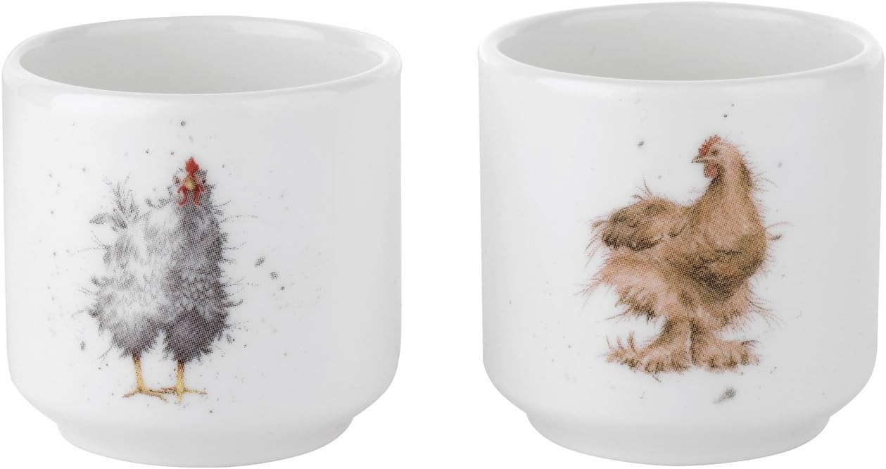 Portmeirion Wrendale by Royal Worcester Egg Cups S/2 (Chickens)