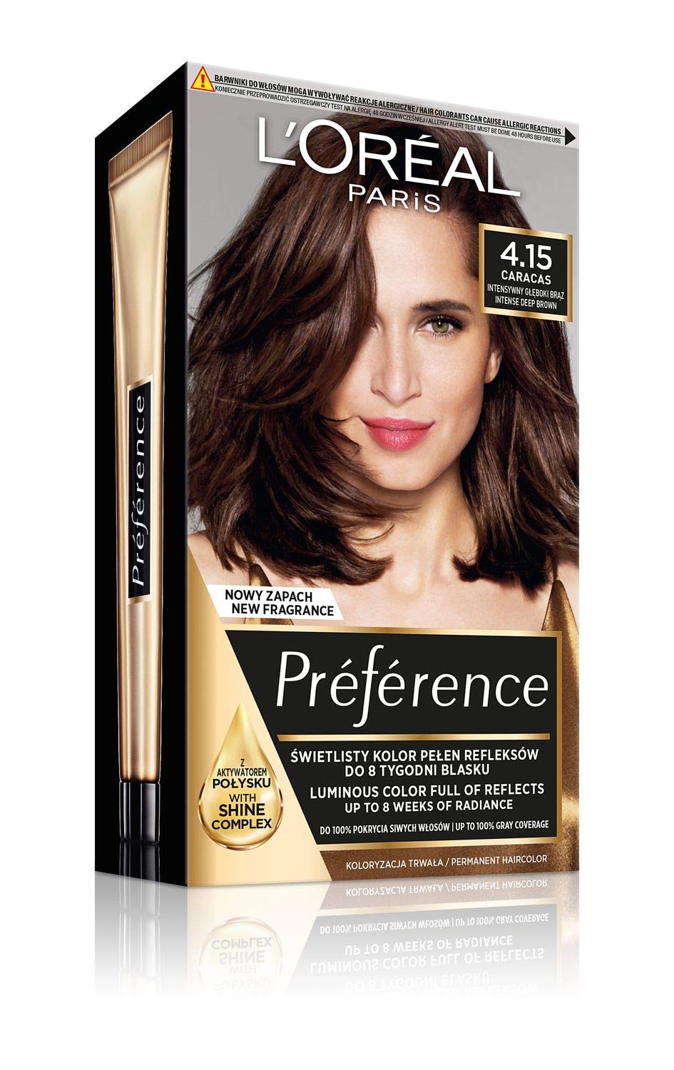 L\'Oréal Paris Préférence 4.15 CARACAS hair color Intensive Brown