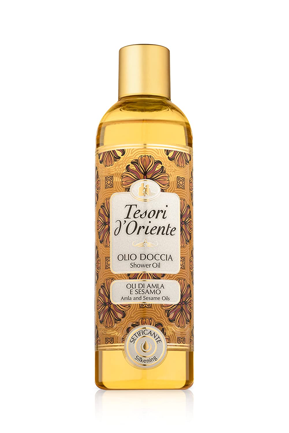 Tesori d'Oriente TESORI D\'ORIENTE AMLA & SESAMOil Shower Oil 250 ml Aromatic Shower Oil Ritual for Body and Senses, ‎gold