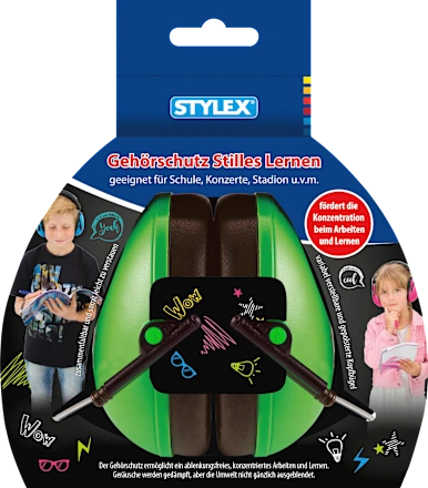 Stylex Children's ear protection SX-4230 green, 1 pc