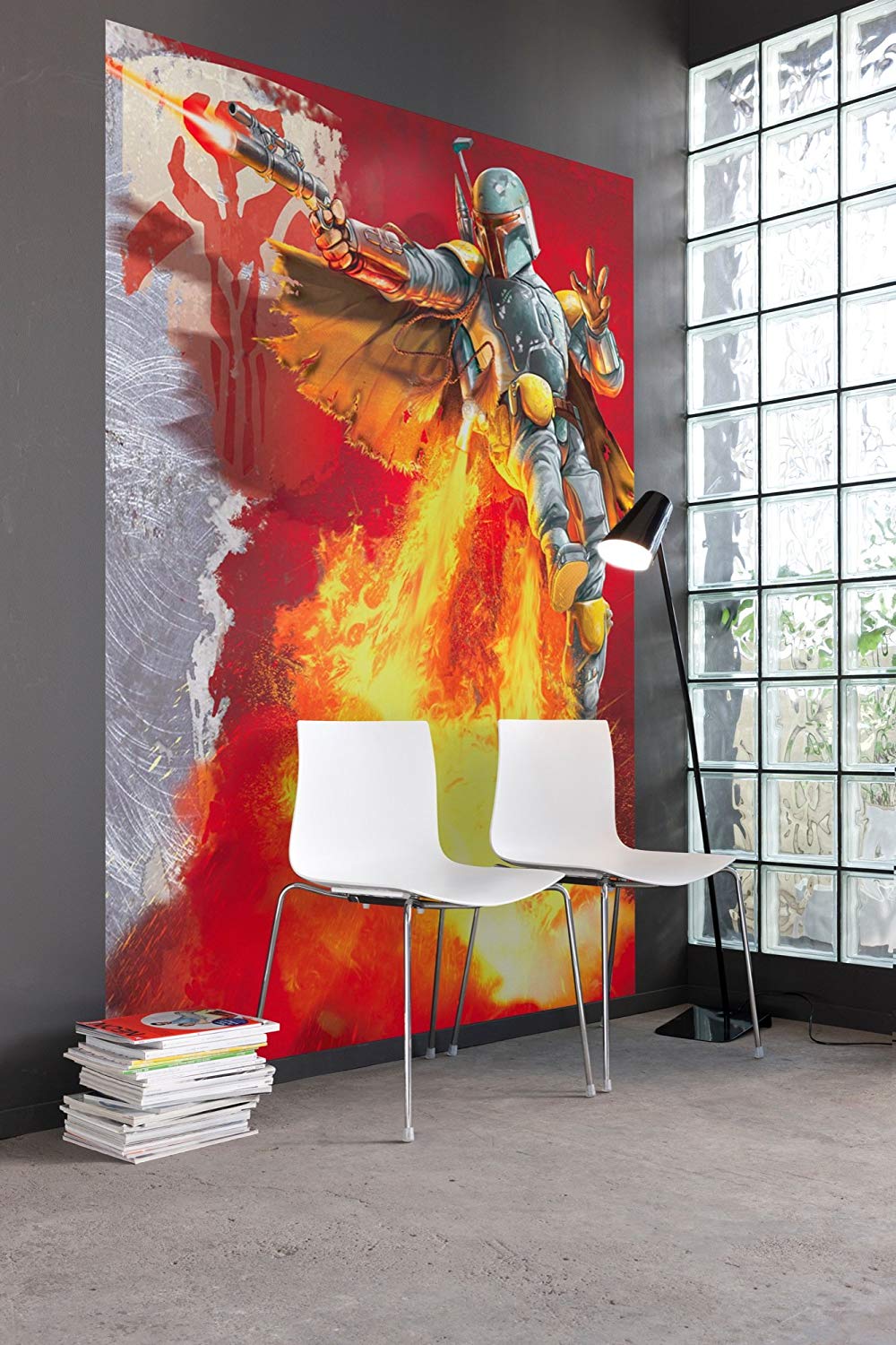 Komar Star Wars Boba Fett Wallpaper Mural, Multi-Colour, 4-Piece
