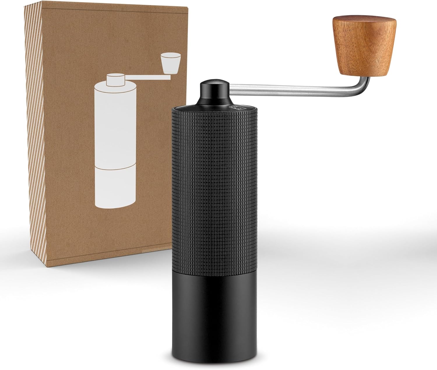 LAMBDA COFFEE Terra Sigma Espresso Grinder with 108 Adjustable Grinding Levels with 0.055 mm Adjustment Precision I Stainless Steel Grinder I Lightweight Aluminium Housing I Hand Coffee Grinder Manual