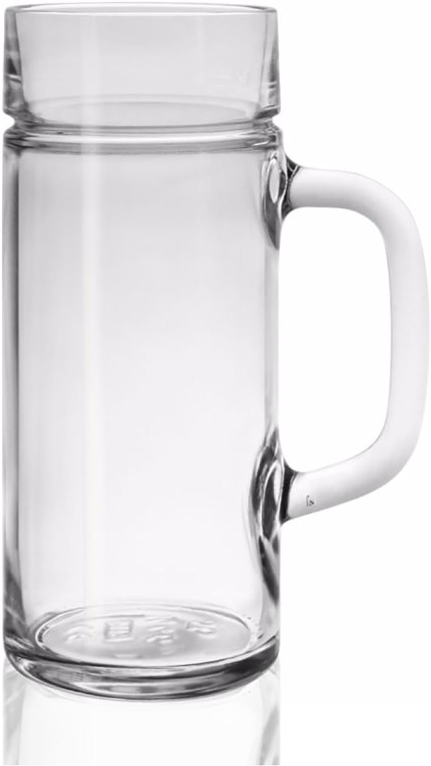 Stölzle Lausitz Stölzle Oberglas Beer Mug / Set of 6 Beer Mugs 0.5 Litres / Stable & Lightweight Beer Jug / Beer Glasses 0.5 Litres Made of Soda Lime Glass / Beer Mug 0.5 L Dishwasher Safe