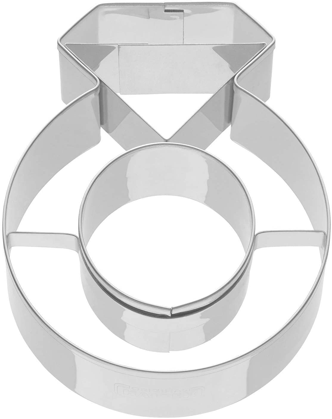 Kaiser Cookie Cutters Trau Dich Wedding Ring, Stainless Steel