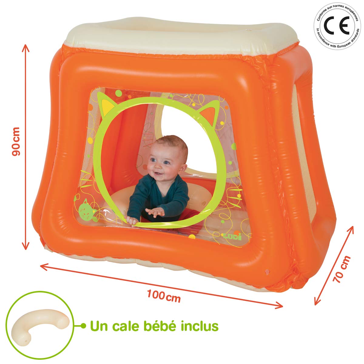 Unbekannt LUDI – 20002 Inflatable – Cat Play Mat