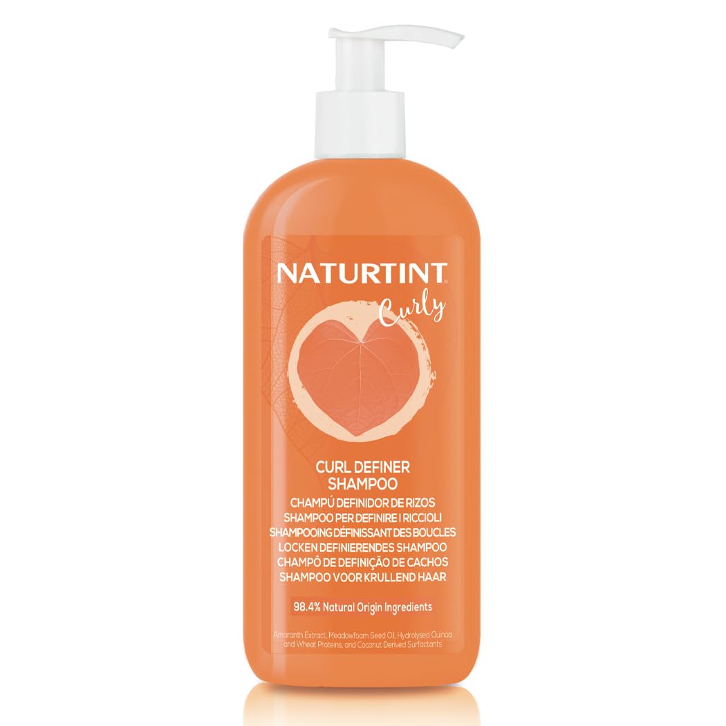 Naturtint Curl Defining Low-Poo Shampoo Suitable Curling Method Cleans Gently Moisturises and Defines Your Curls Free from Sulphates, Silicones, Parabens and Phenoxyethanol