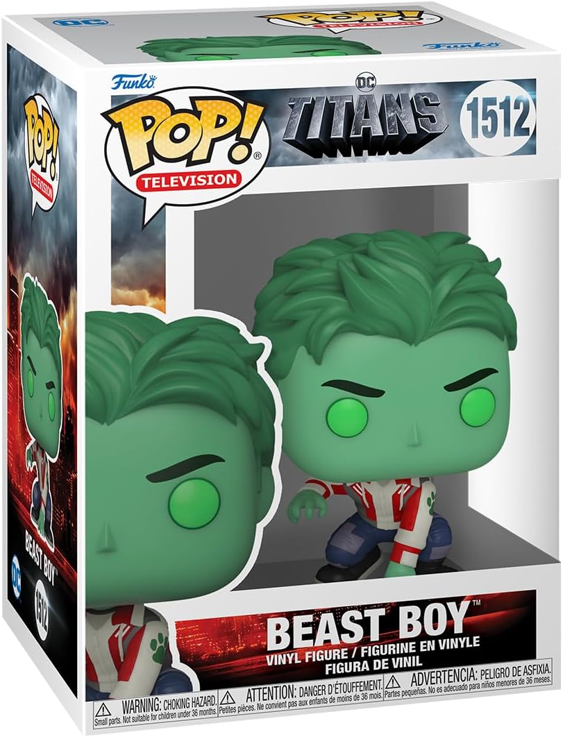 Funko POP! TV: Titans - Beast Boy - DC Titans - Vinyl Collectible Figure - Gift Idea - Official Merchandise - Toy for Children and Adults - TV Fans - Model Figure for Collectors and Display