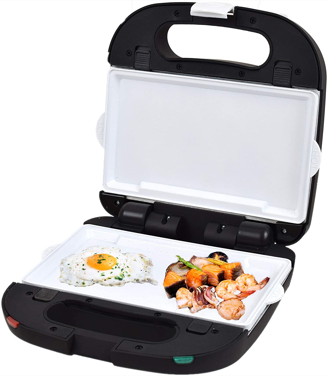 Syntrox Germany Teppanyaki Flat Grill with Ceramic Coated Baking Plates SM-1500W
