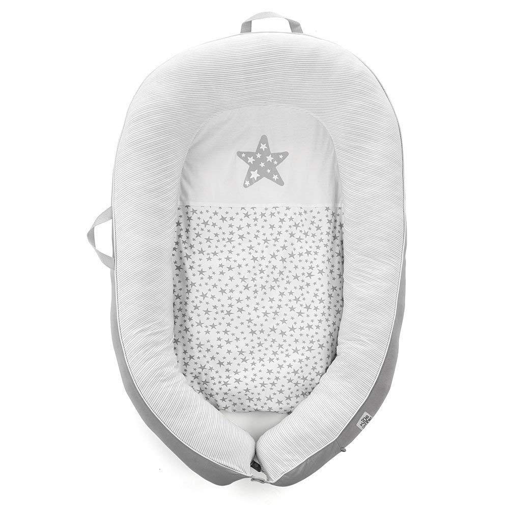 Janè Growing Baby Nest Infant Insert Star 80272 (S58) Grey