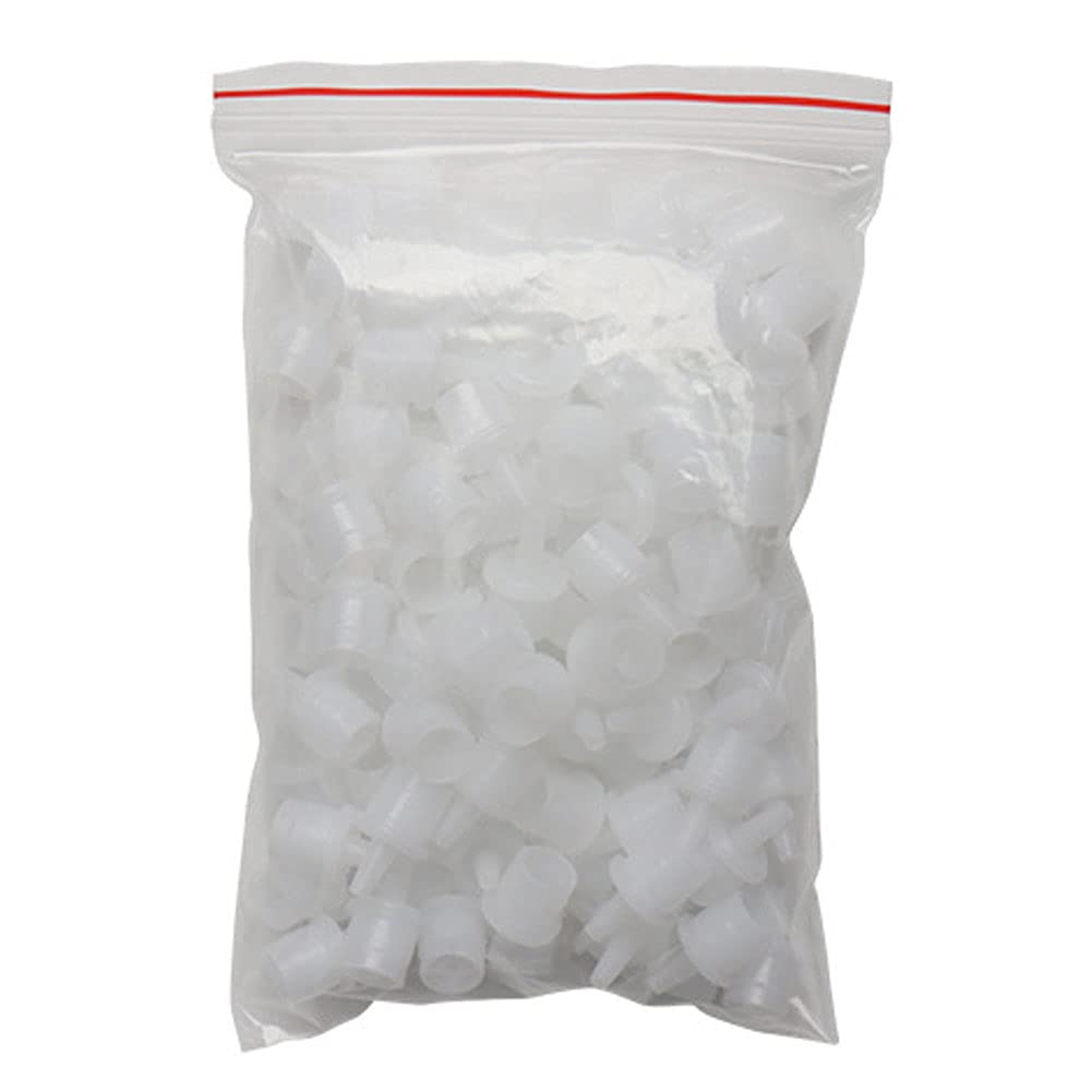 Snner Eyelash Glue Nozzle Caps Mouth Head Cup Eyelash Extension Glue Replacement Bottle Stopper Pack of 100, ‎white