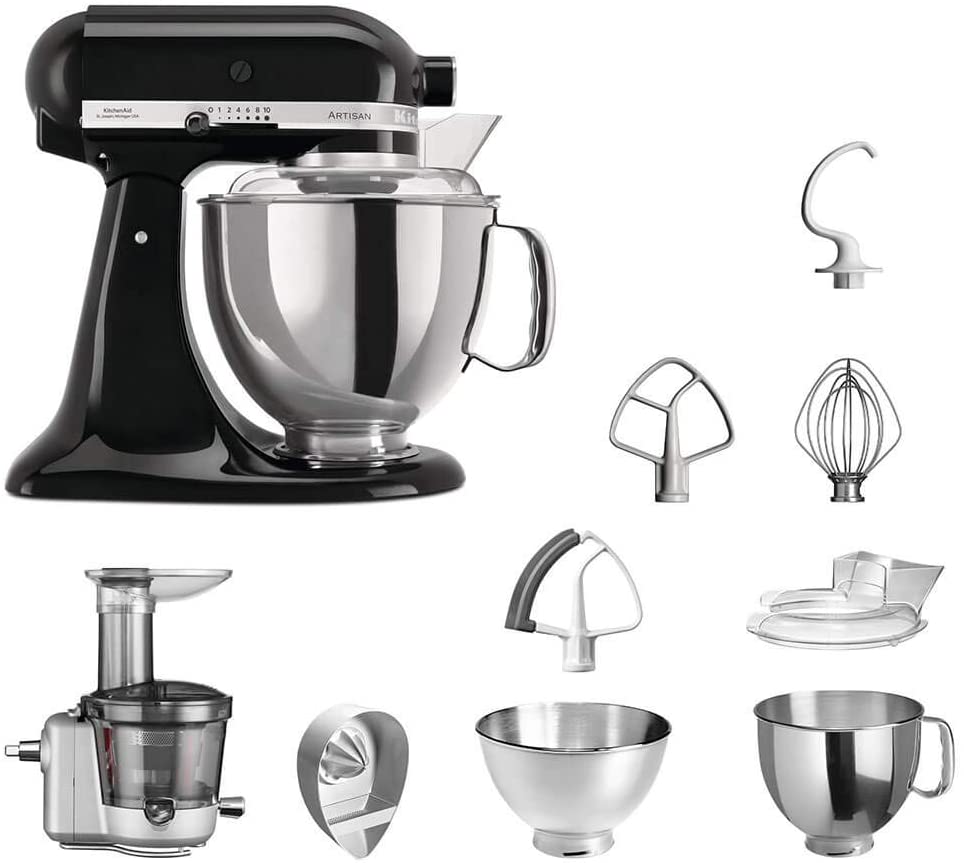 KitchenAid Kitchen Machine Advantages Set Artisan 5KSM175PS Juicer Package Includes Juicer Attachment, Lemon Press and Standard Accessories