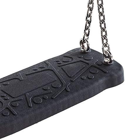 Klingl Spielger Klingl Style Xl Swing Seat - Black - Chain To Choose From - Galvanised Or S