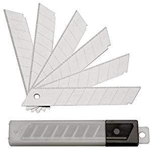 TD-Warenhandel Pack of 100 snap off blades, replacement blades for cutter knives, 18 mm.
