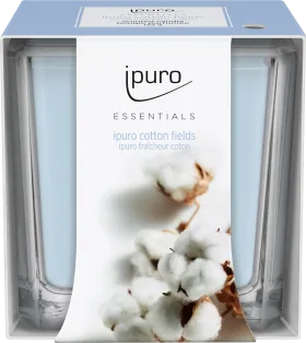 ipuro scented candle in a glass cotton fields, 1 pc