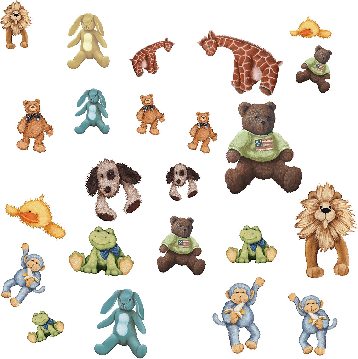 Roommates Repositionable Childrens Wall Stickers - Cuddle Buddies