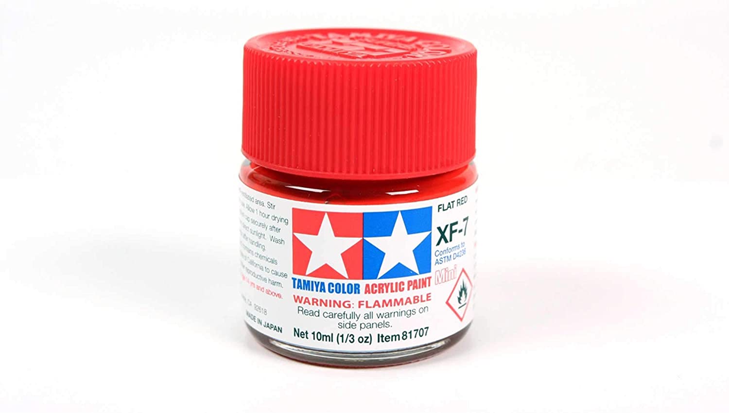 Acrylic Mini XF-7 Flat Red - Paints - Tamiya