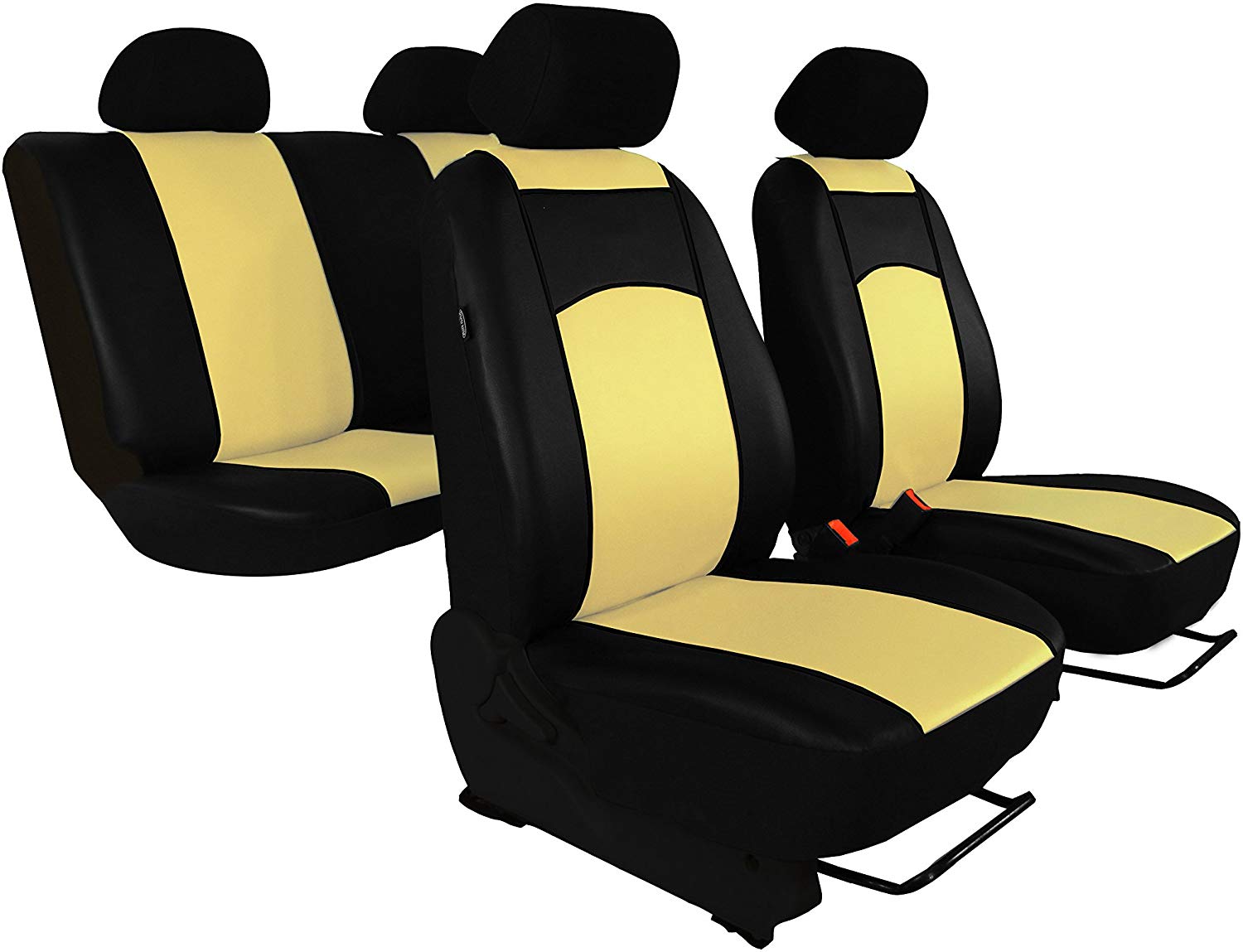 Pokter High-quality, custom-fit seat covers, protective covers, leather look, 7 colours.
