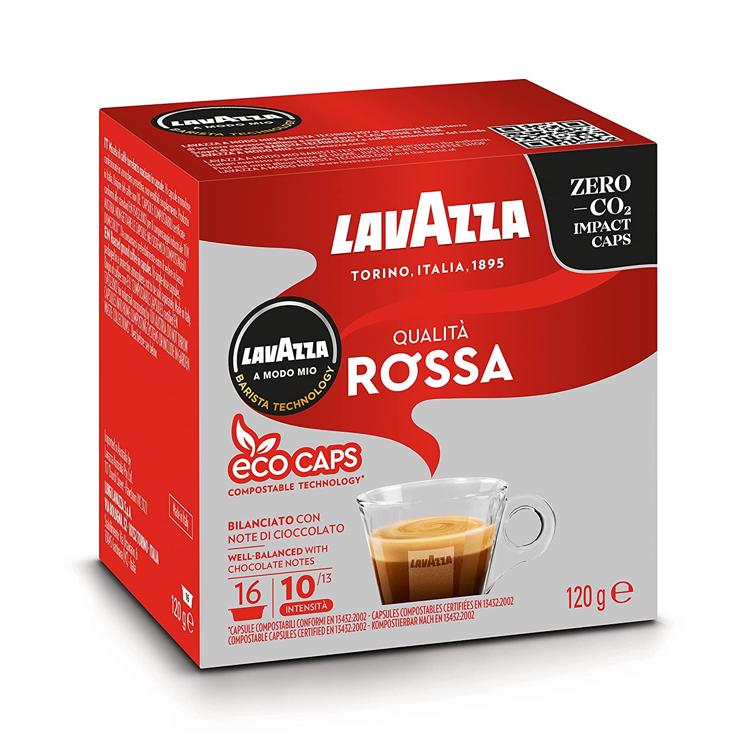 Klassischer Geschmack: Dieser Caffè ist eine echte Lavazza Ikone und verführt mit einem intensiven Geschmack und Aromen von Schokolade und Nuss