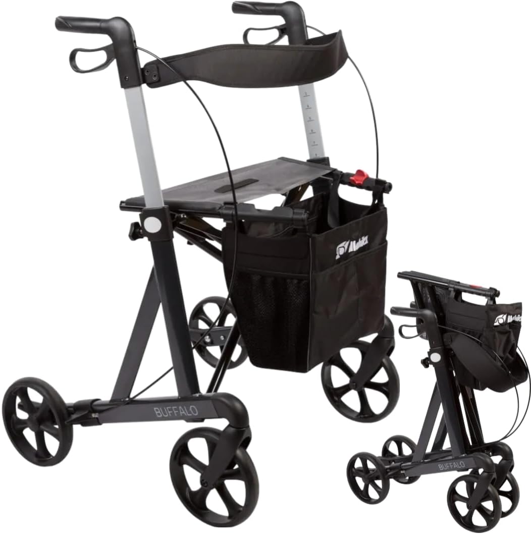 Mobilex XXL Buffalo Rollator up to 200 kg - 62 cm Anthracite