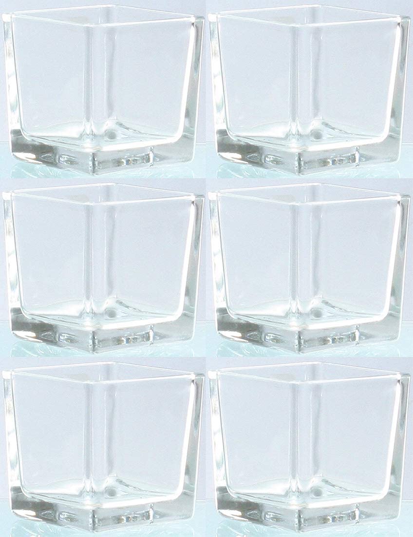 Novaliv Tea Light Glasses - Rounded Square Version
