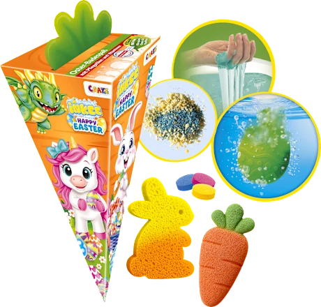 Craze Easter Gift Set for Children, Happy Easter Carrot Bath Additive, 8 pieces, 1 pc.