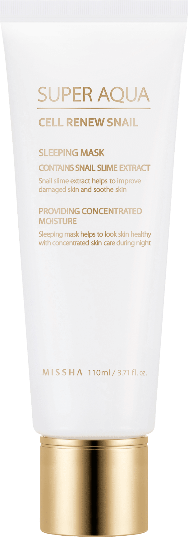 Missha Schlafmaske Super Aqua Cell Renew Snail Sleeping Mask, 110 Ml