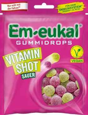 Em eukal gum drops, vitamin shot sour, 90 g