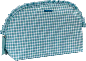 Miomojo toiletry bag light blue checked, 1 piece