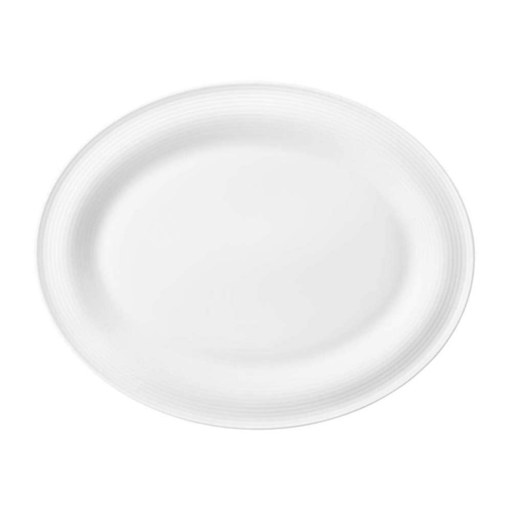 Seltmann Weiden Seltmann Beat Serving Plate Oval 35 cm x 28 cm 1-Piece White