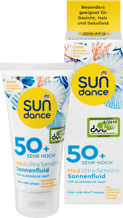 SUNDANCE Sun fluid, MED ultra sensitive, SPF 50+, 50 ml