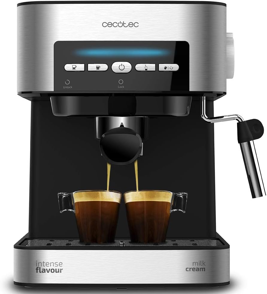 Cecotec Espresso and Cappuccino Coffee Machine, Mechanical, Stainless Steel