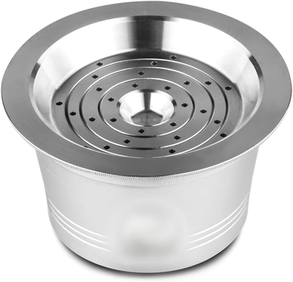 Zerodis Stainless Steel Reusable K-Cup Coffee Filter Pods, Coffee Capsule for Cafissimo 286815, Aldi Expressi K-Fee19-595-RED-CN-37-0, Caffitaly Ruby with 18/8 Toughness