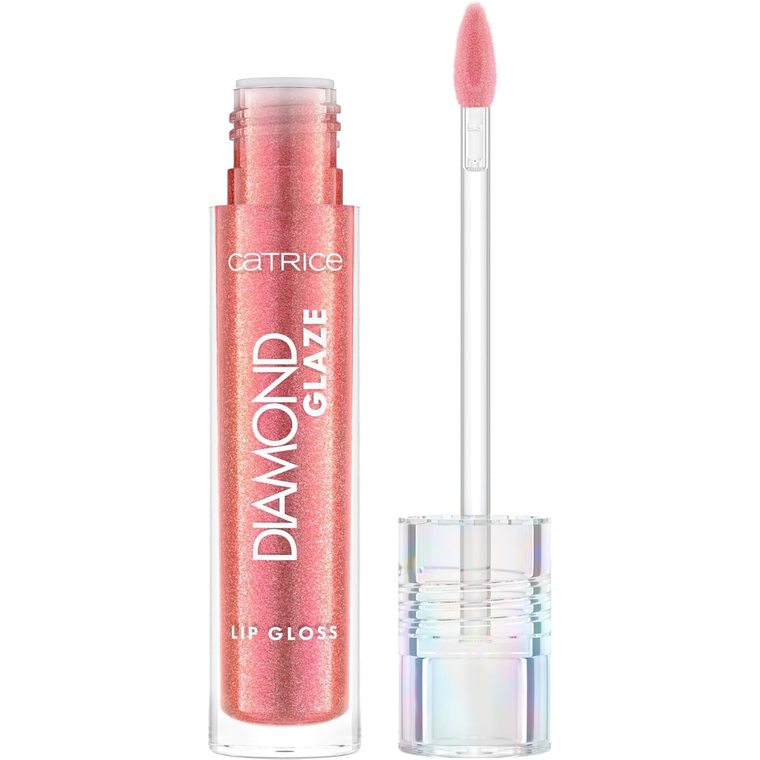 Catrice Diamond Glaze Lip Gloss, No. 040, Red, Instant Result, Glossy, Holographic, Glitter, Vegan, Parabens, No Microplastic Particles, Nanoparticles Free, Pack of 1 (3 ml)