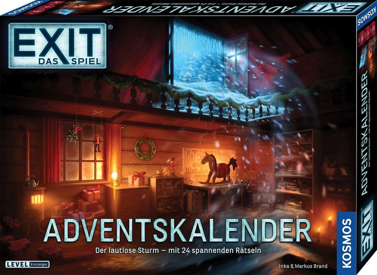 KOSMOS 683009 EXIT The Game Advent Calendar, The Silent Storm with 24 Exciting Puzzles from 10 Years, Escape Room Game Before Christmas, for Children, Teenagers and Adults