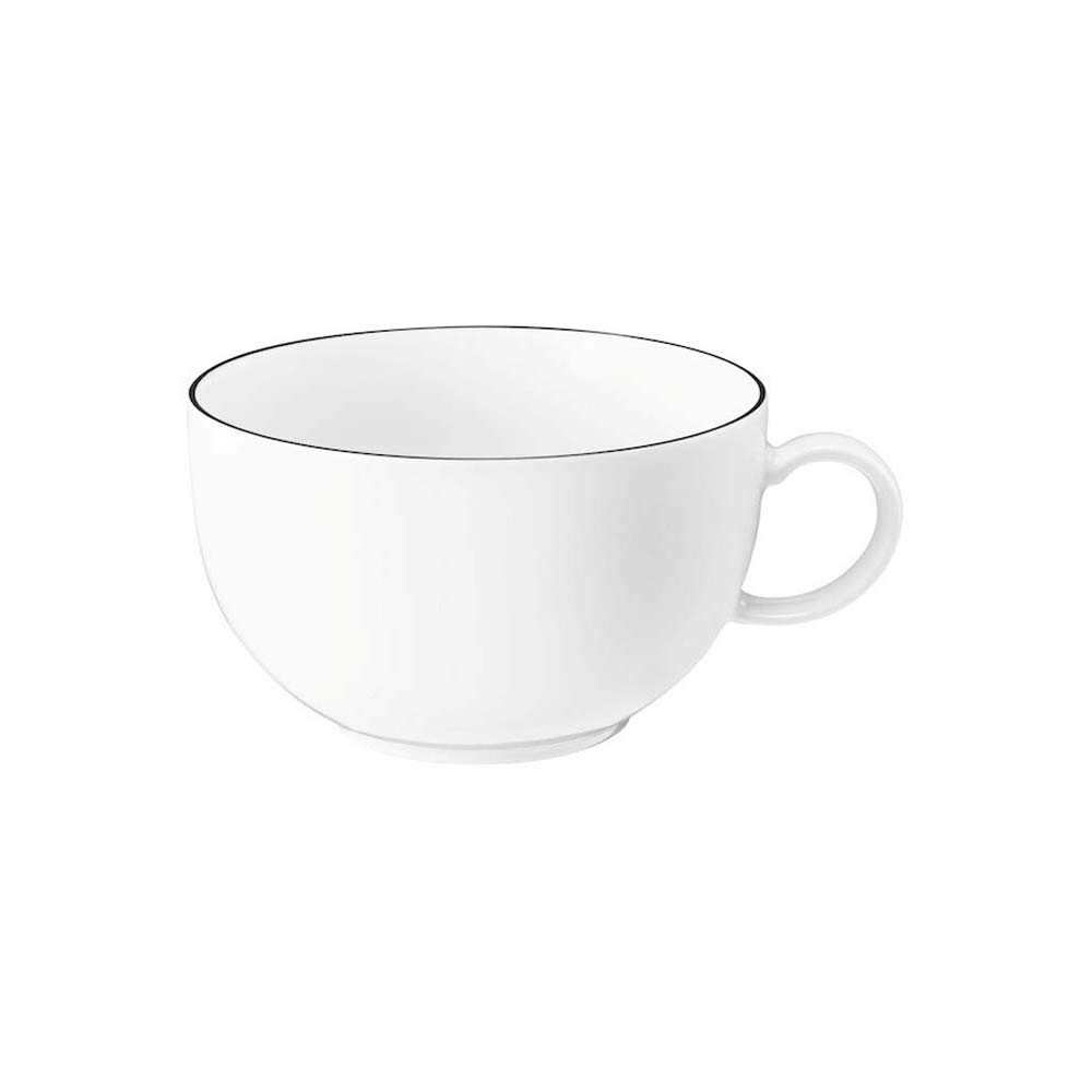 Seltmann Weiden Seltmann Lido Milk Coffee Cup 0.35 L 6 Pieces Black