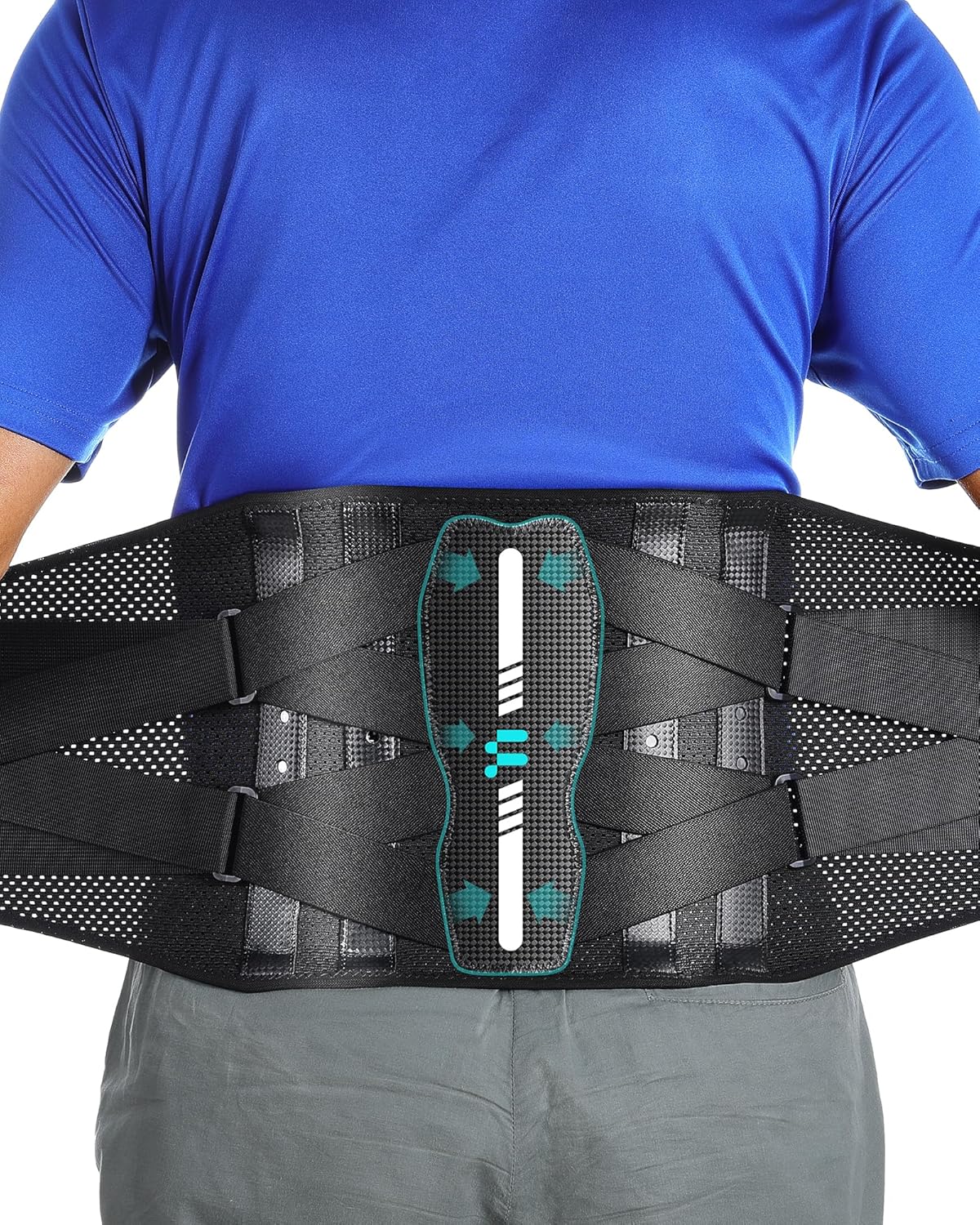 Fitomo Store Fitomo Lumbar Support for Men Women with Ergonomic Support and Carbon Fiber Splints for Sciatica Pain, Herniated Disc, Spinal Stenosis