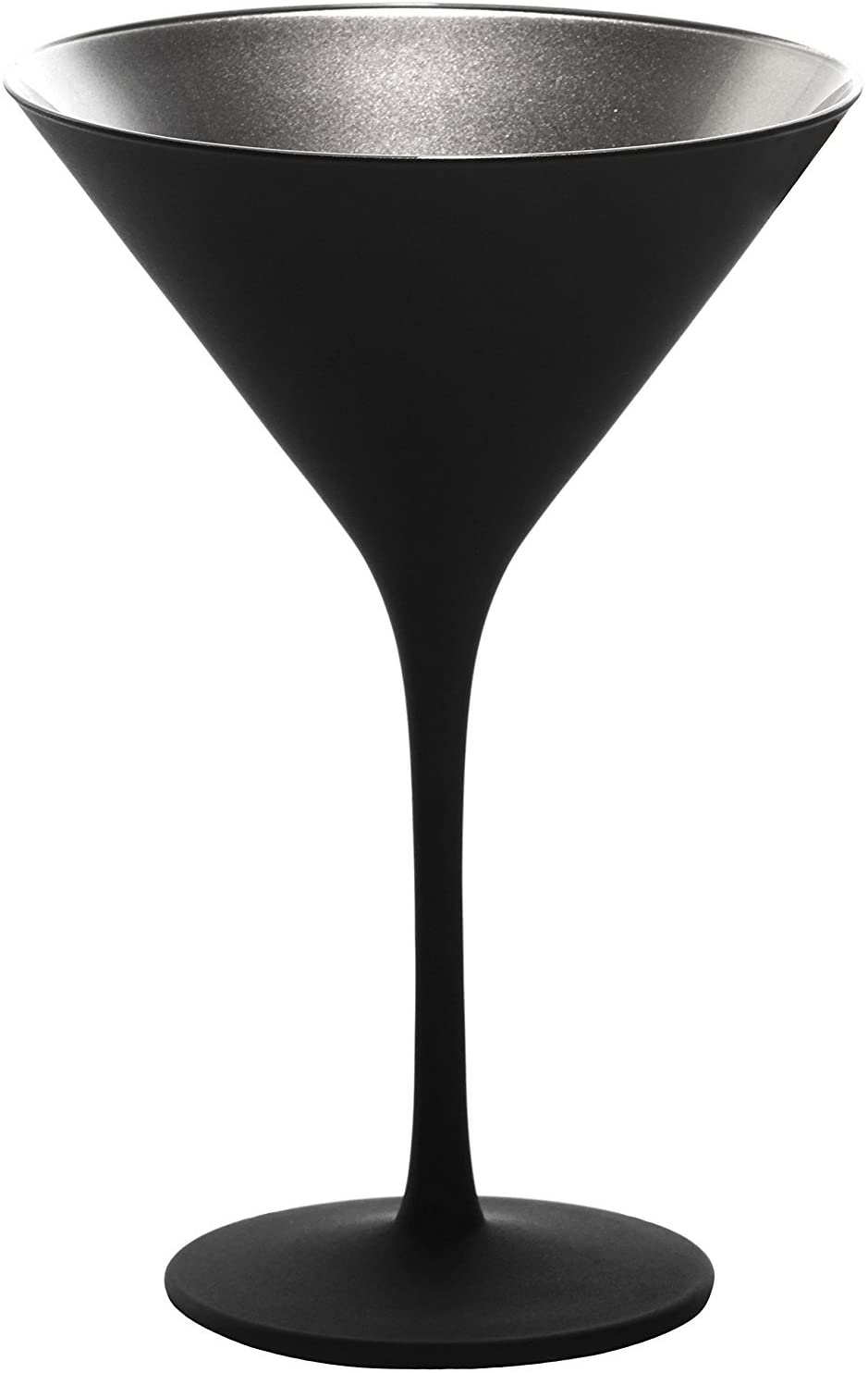 Stalzle Stölzle Lausitz Cocktail Bowl Elements 240 ml I Martini Glasses Set of 6 I Black (Matt) Gold I Cocktail Glasses Dishwasher Safe & Shatterproof I High-Quality Crystal Glass I Martini Glasses