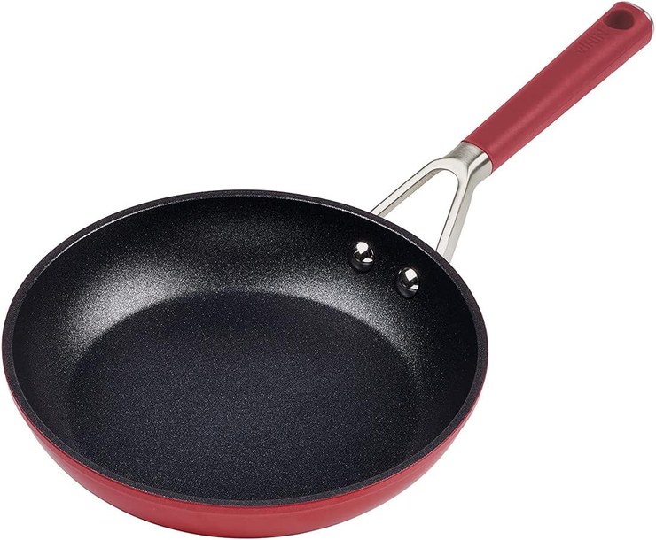 Ninja Foodi ZEROSTICK Vivid 20 cm Frying Pan, Aluminum, Non-Stick Coating, Scratch-Resistant, Suitable for Induction Cookers, Oven Safe up to 200 °C, Dishwasher Safe, Deep Red C20020EU
