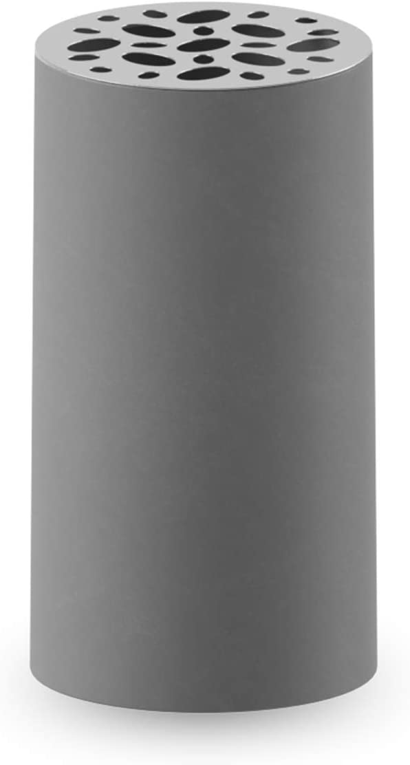 Cooee Design Tube Vase Ceramic Grey Stainless Steel 11 Cm
