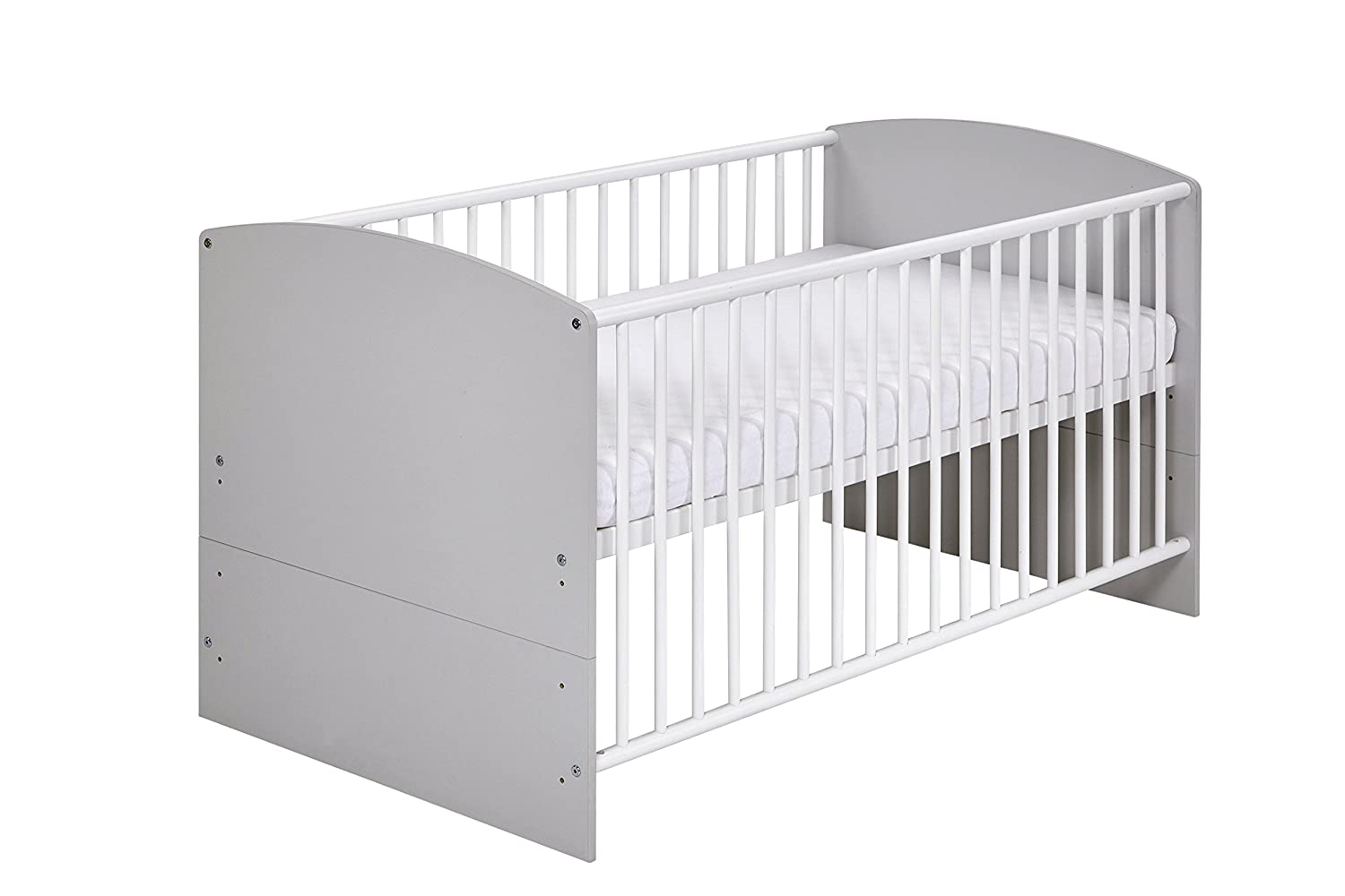 Schardt 04 492 46 02 Combi Cot Classic Grey with Conversion Kit 70 x 140 cm