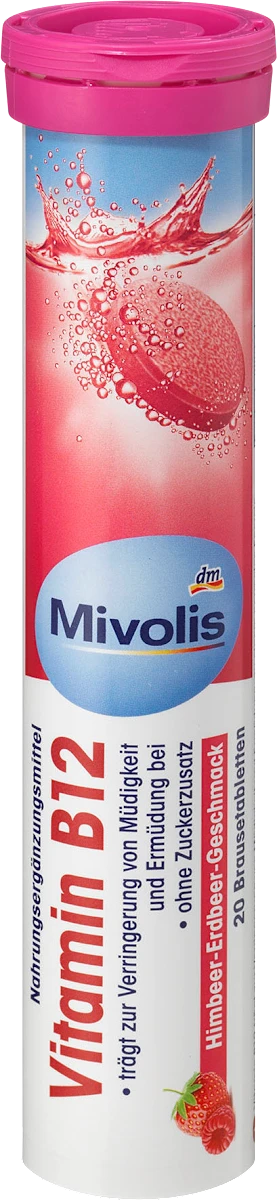 Mivolis Vitamin B12 effervescent tablets, 20 hours, 82 g