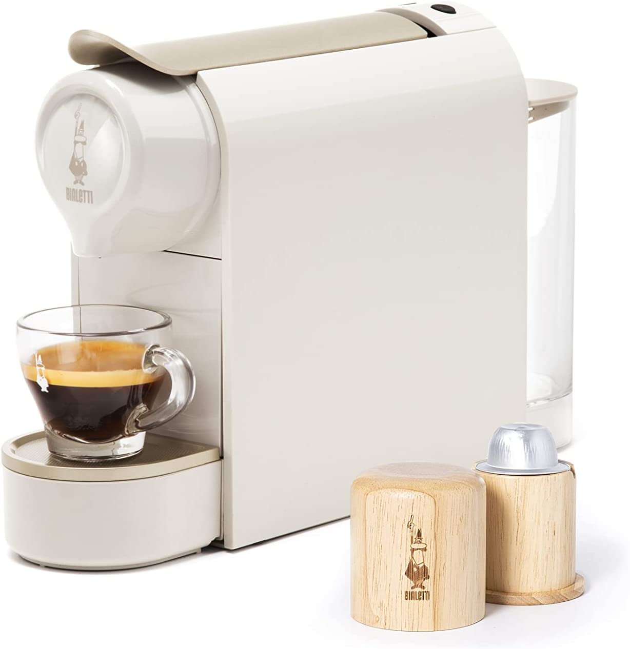 Bialetti Gioia Responsible 012900140/NP Espresso Machine for Capsules, Aluminium, Super Compact, 500 ml, 100% Recycled Plastic