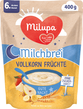 Milupa Evening porridge Milk whole grain fruits Good night from the 6th month, 400 g